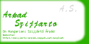 arpad szijjarto business card